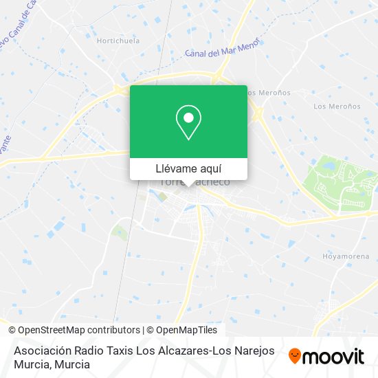 Mapa Asociación Radio Taxis Los Alcazares-Los Narejos Murcia