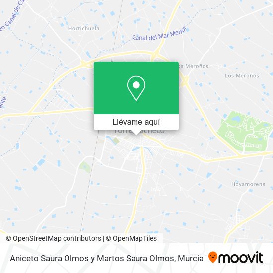 Mapa Aniceto Saura Olmos y Martos Saura Olmos
