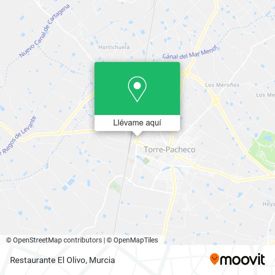 Mapa Restaurante El Olivo