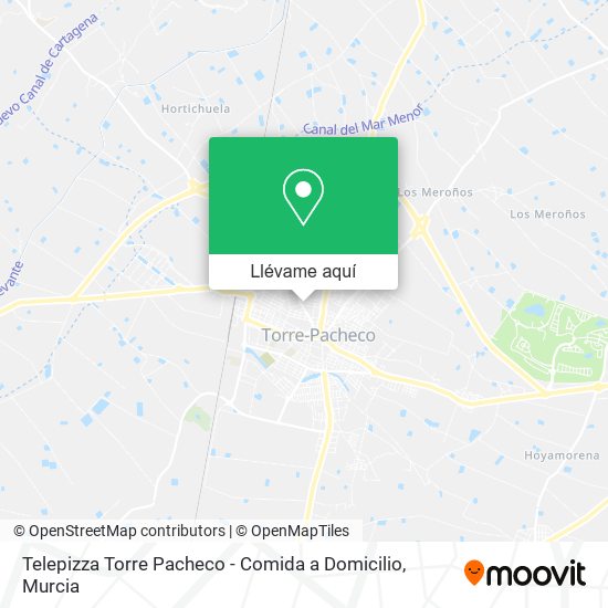 Mapa Telepizza Torre Pacheco - Comida a Domicilio