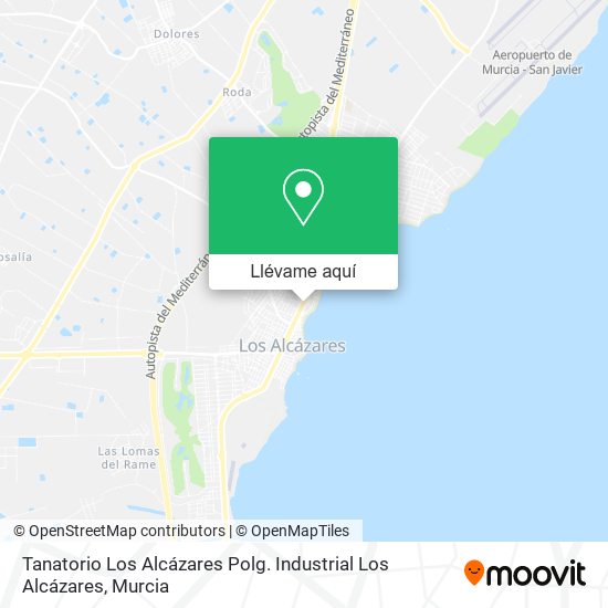 Mapa Tanatorio Los Alcázares Polg. Industrial Los Alcázares