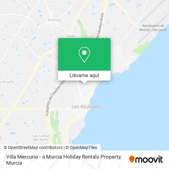 Mapa Villa Mercurio - a Murcia Holiday Rentals Property