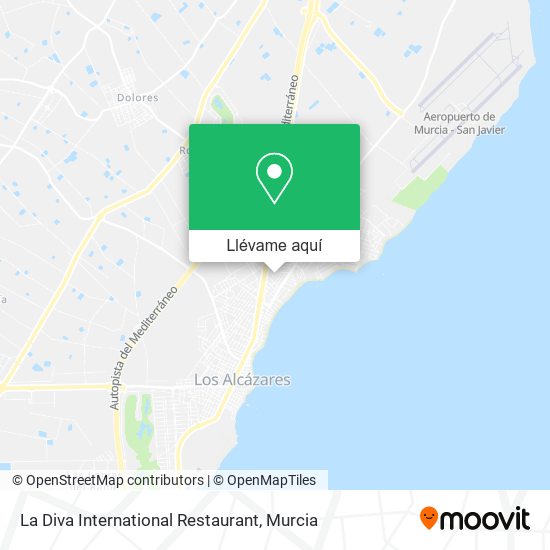 Mapa La Diva International Restaurant