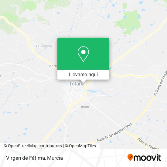 Mapa Virgen de Fátima
