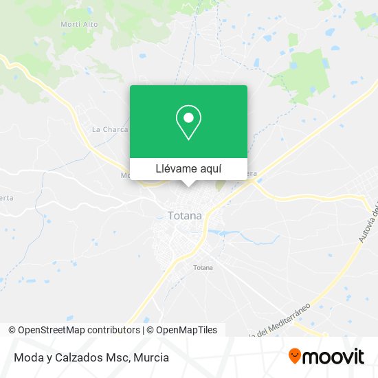 Mapa Moda y Calzados Msc