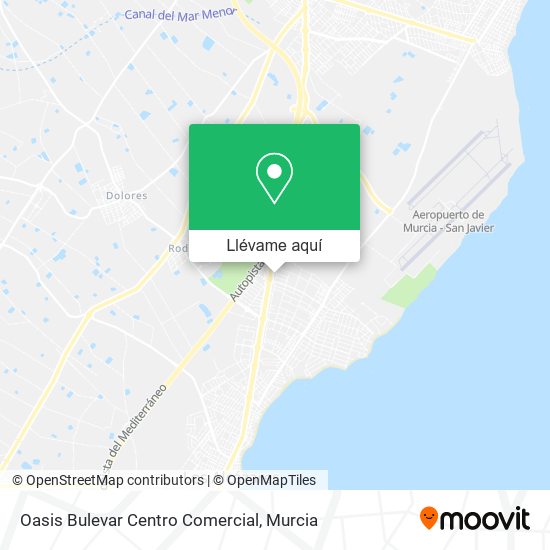 Mapa Oasis Bulevar Centro Comercial