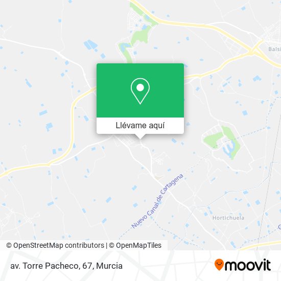 Mapa av. Torre Pacheco, 67