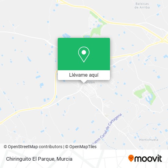 Mapa Chiringuito El Parque