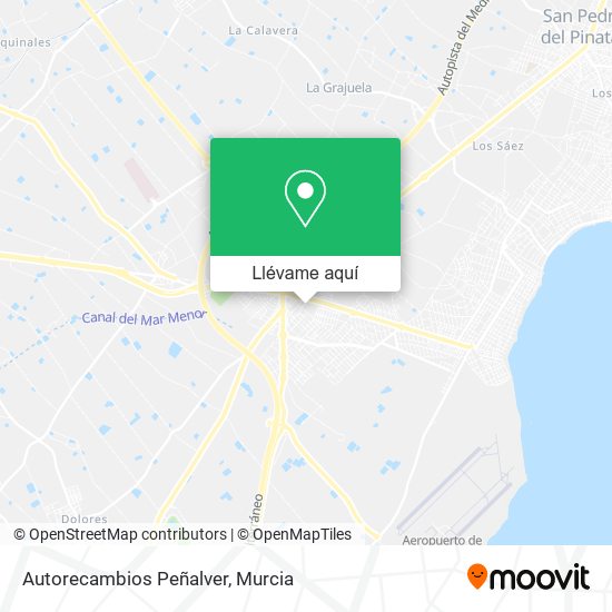 Mapa Autorecambios Peñalver