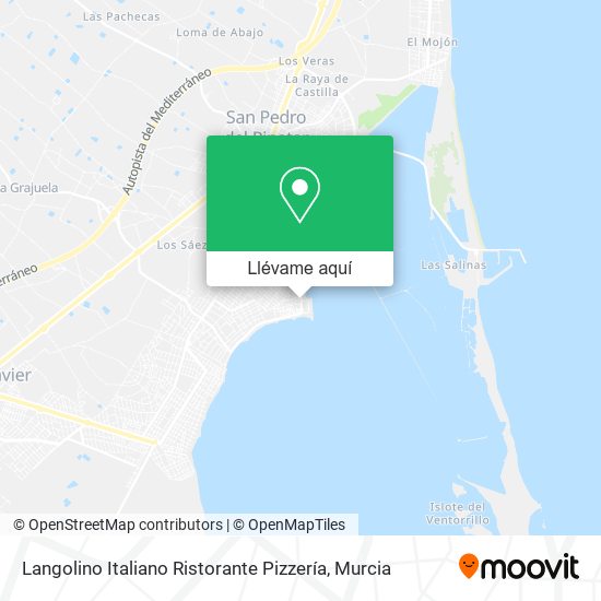 Mapa Langolino Italiano Ristorante Pizzería