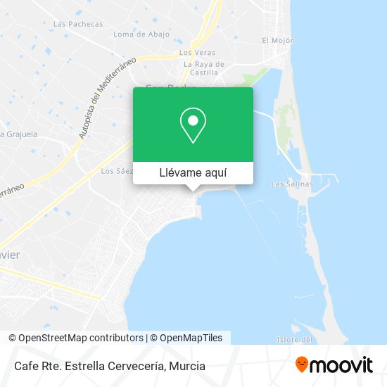 Mapa Cafe Rte. Estrella Cervecería