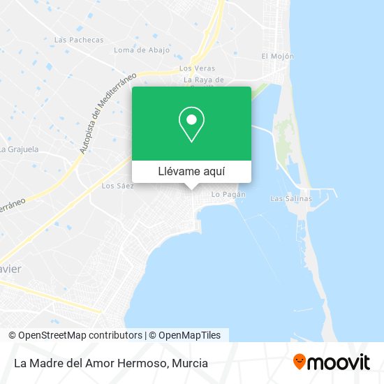 Mapa La Madre del Amor Hermoso