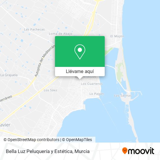 Mapa Bella Luz Peluquería y Estética
