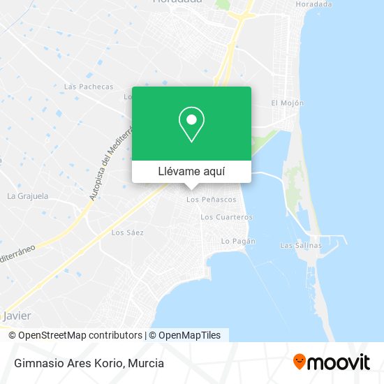 Mapa Gimnasio Ares Korio