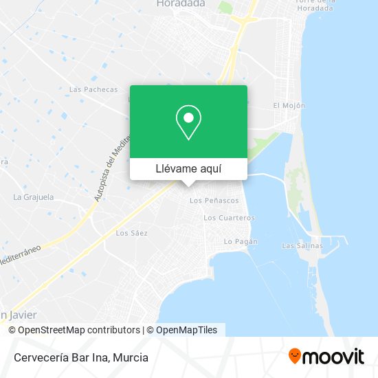 Mapa Cervecería Bar Ina