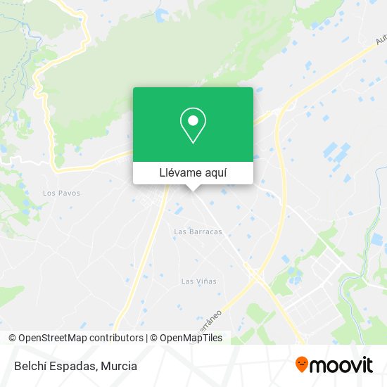 Mapa Belchí Espadas