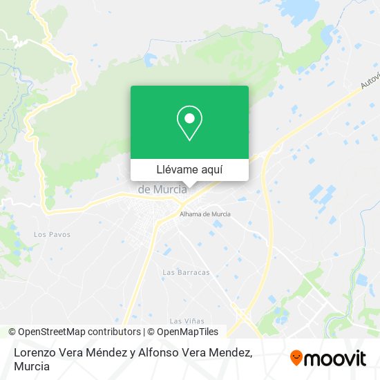 Mapa Lorenzo Vera Méndez y Alfonso Vera Mendez