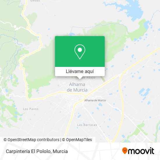 Mapa Carpintería El Pololo