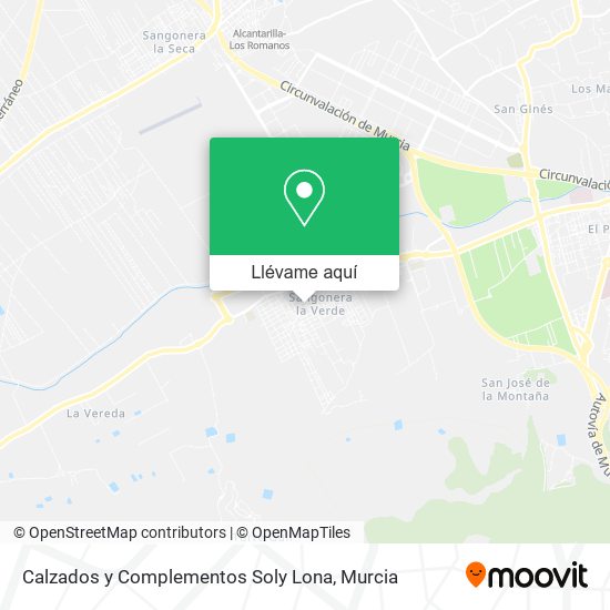 Mapa Calzados y Complementos Soly Lona