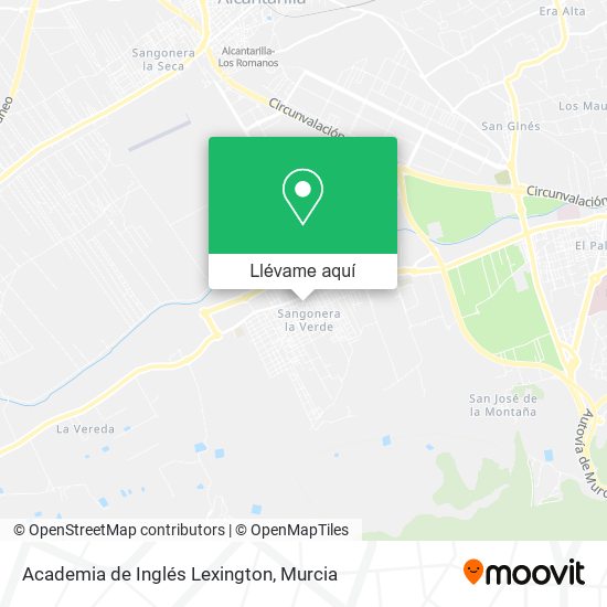 Mapa Academia de Inglés Lexington