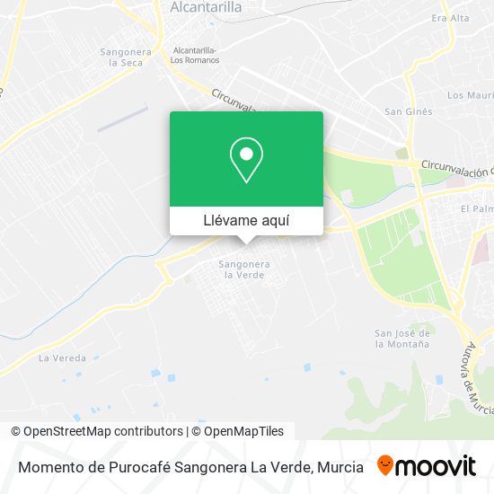 Mapa Momento de Purocafé Sangonera La Verde