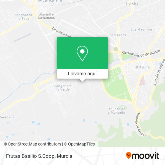 Mapa Frutas Basilio S.Coop