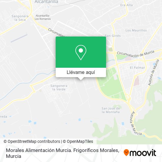 Mapa Morales Alimentación Murcia. Frigoríficos Morales