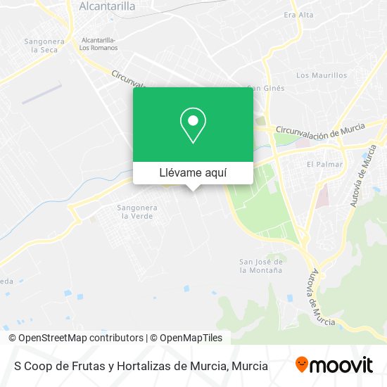 Mapa S Coop de Frutas y Hortalizas de Murcia