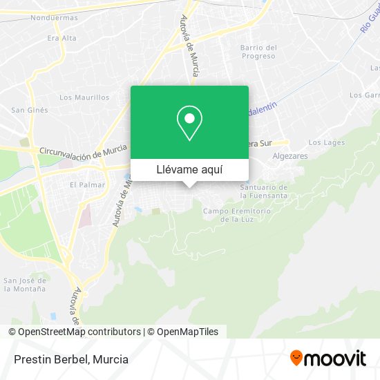 Mapa Prestin Berbel