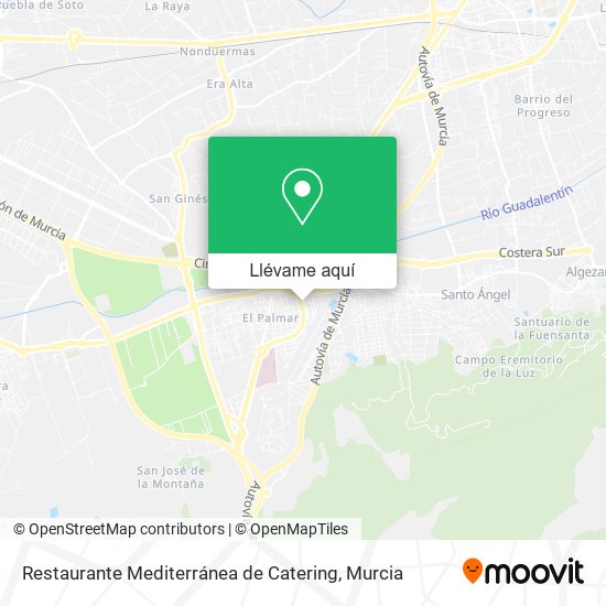 Mapa Restaurante Mediterránea de Catering