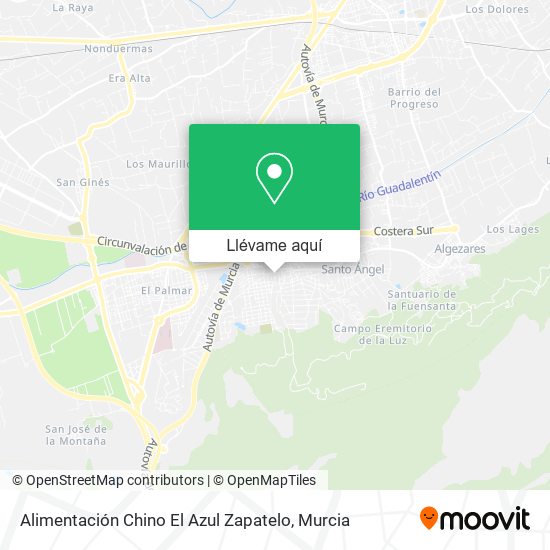 Mapa Alimentación Chino El Azul Zapatelo