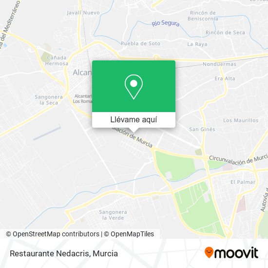 Mapa Restaurante Nedacris