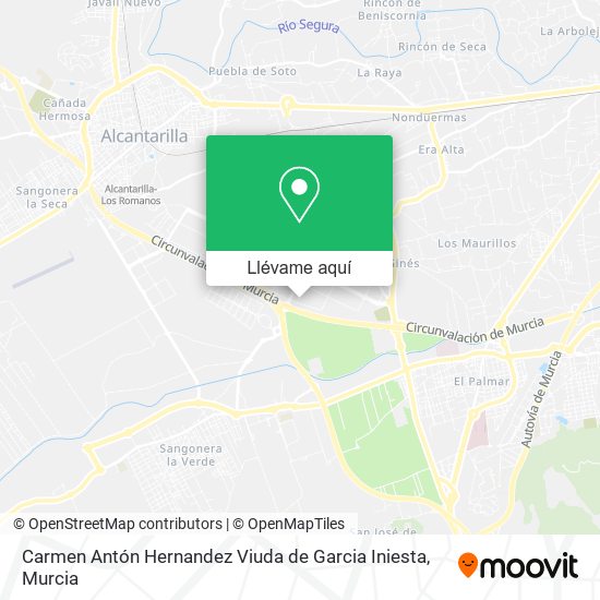 Mapa Carmen Antón Hernandez Viuda de Garcia Iniesta
