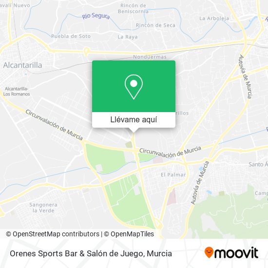 Mapa Orenes Sports Bar & Salón de Juego