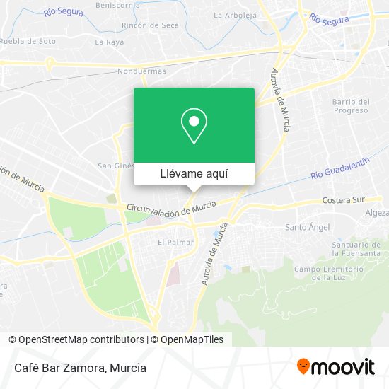 Mapa Café Bar Zamora