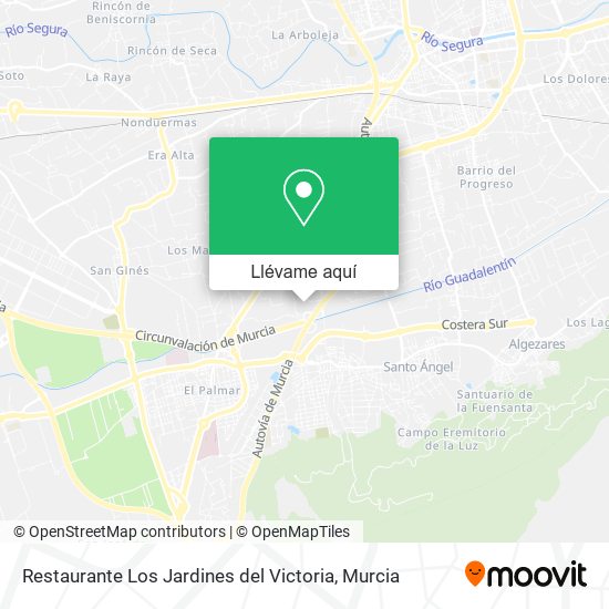 Mapa Restaurante Los Jardines del Victoria