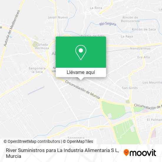 Mapa River Suministros para La Industria Alimentaria S L