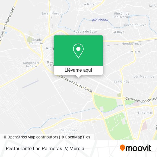 Mapa Restaurante Las Palmeras IV