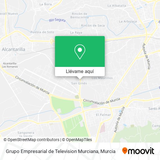 Mapa Grupo Empresarial de Television Murciana