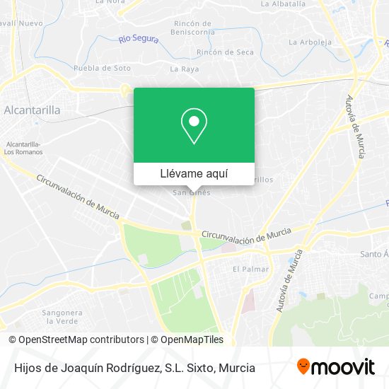 Mapa Hijos de Joaquín Rodríguez, S.L. Sixto