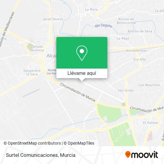 Mapa Surtel Comunicaciones
