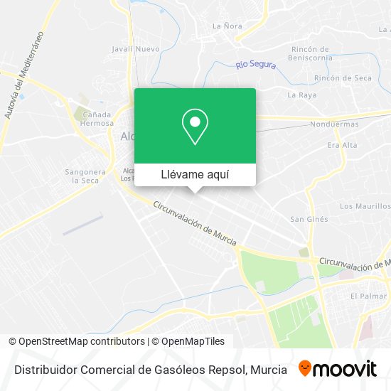 Mapa Distribuidor Comercial de Gasóleos Repsol
