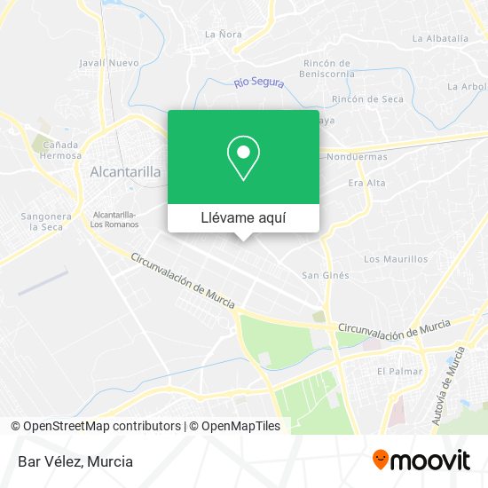 Mapa Bar Vélez