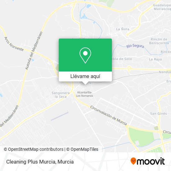 Mapa Cleaning Plus Murcia