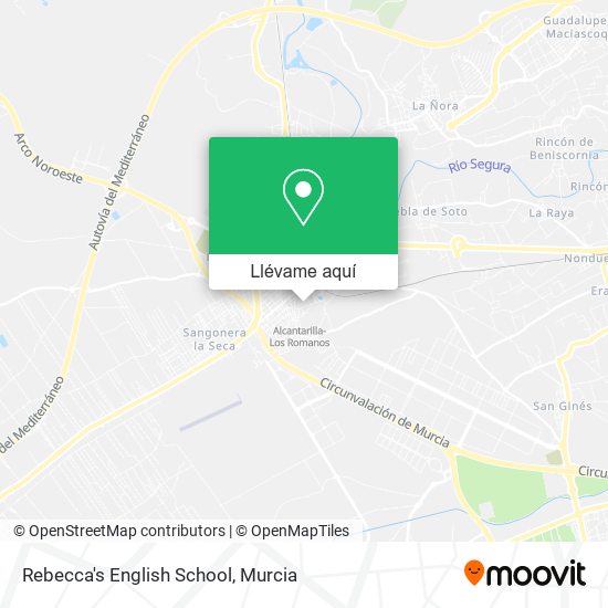 Mapa Rebecca's English School