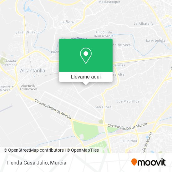 Mapa Tienda Casa Julio