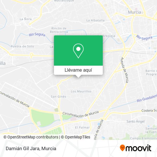 Mapa Damián Gil Jara
