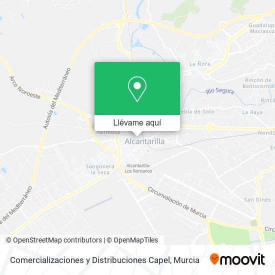 Mapa Comercializaciones y Distribuciones Capel