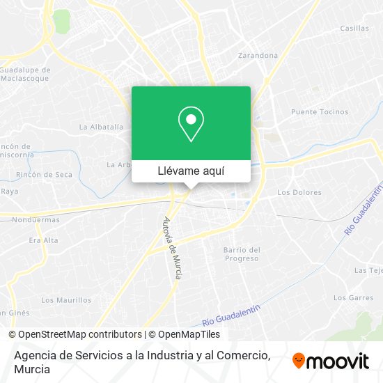 Mapa Agencia de Servicios a la Industria y al Comercio