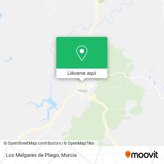 Mapa Los Melgares de Pliego